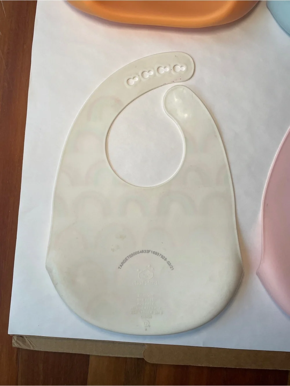 Four (4) Silicone Baby and Toddler Bibs